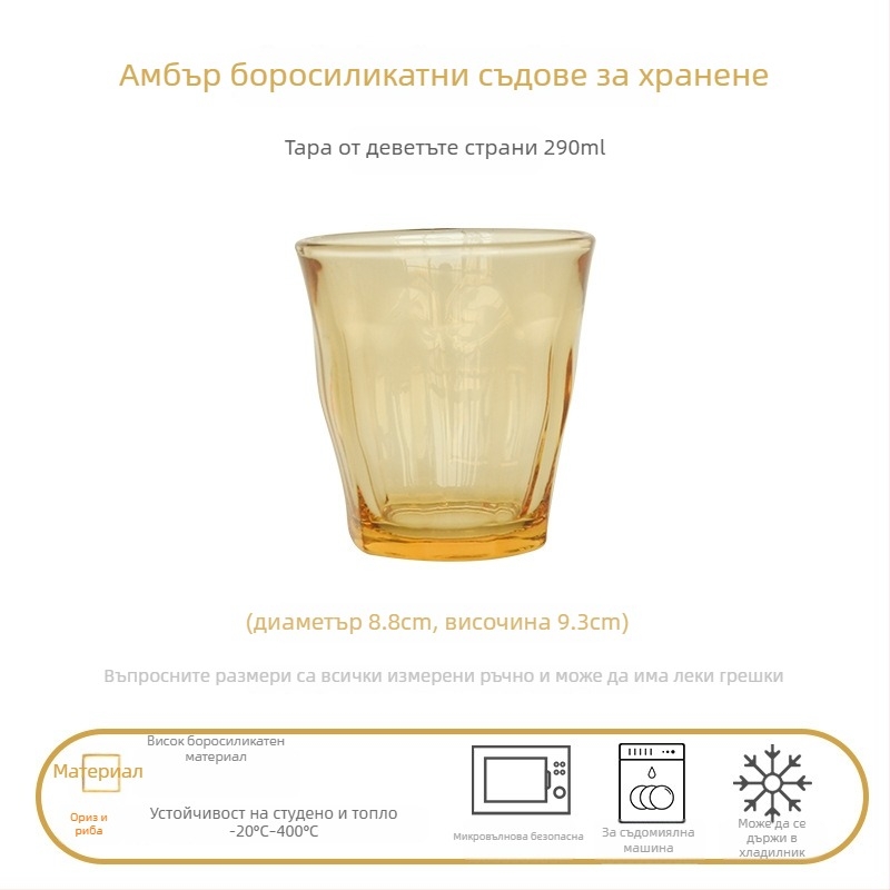 Стъклен сервиз за хранене – чаши за супа и купи с двойно ухо, боросиликатно стъкло, стил лек лукс, подходящ за деца, студенти, бременни, възрастни и пенсионери, възможна персонализация