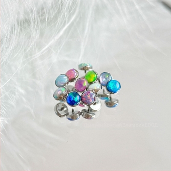 Овеци за пирсинг на устни – G23 титиева сплав, обработка със цирконий, геометричен дизайн, титаниев кристал, унисекс стил принцеса