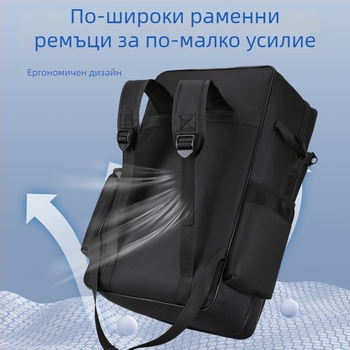 Чанта за морски риболов с голям капацитет, Oxford плат, водоустойчива, отделения за пръчка и оборудване