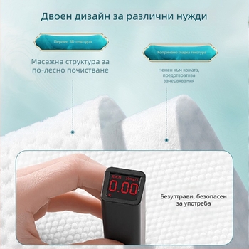 Лицеви кърпи от чист памук — еднократни, мокри и сухи, висящ диспенсър за издърпване, удеблени за домашна употреба