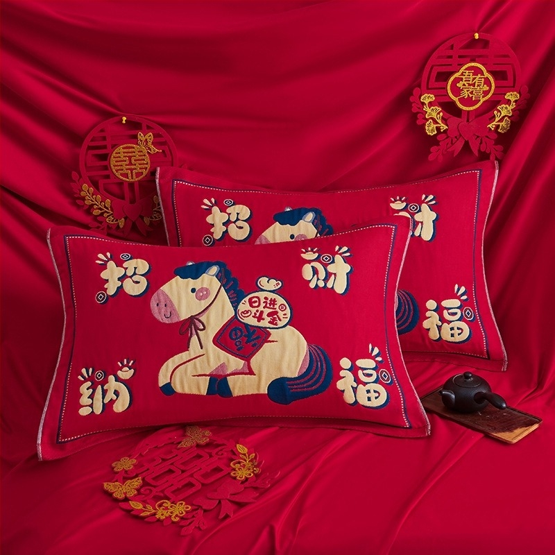 Калъф за възглавница Qi chenxi, чист памук, без лого, без персонализация