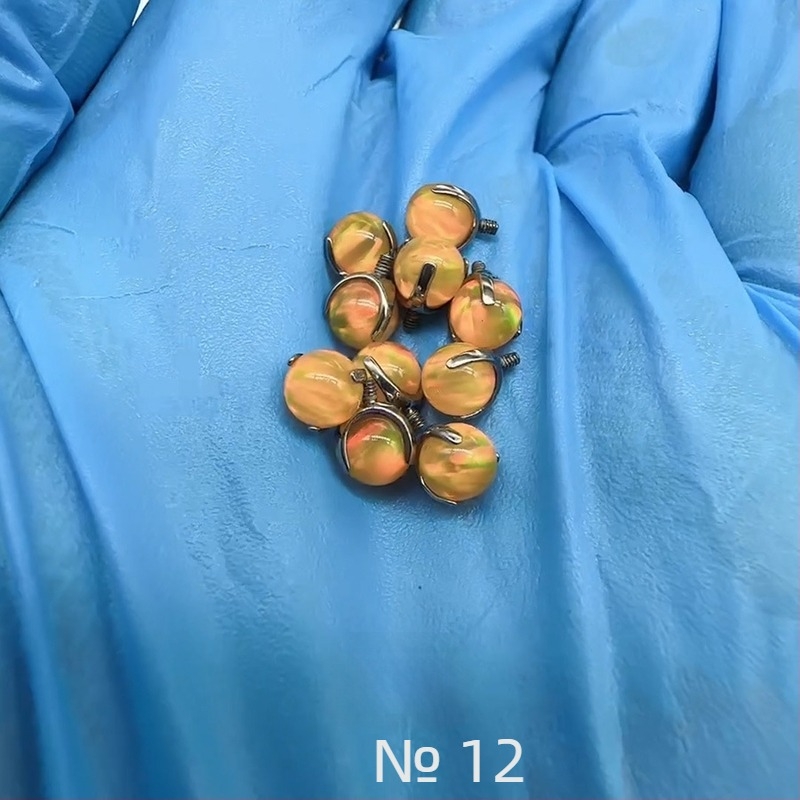 Lip nails за ушните кости: титанов сплав, полирани, геометричен стил, унисекс