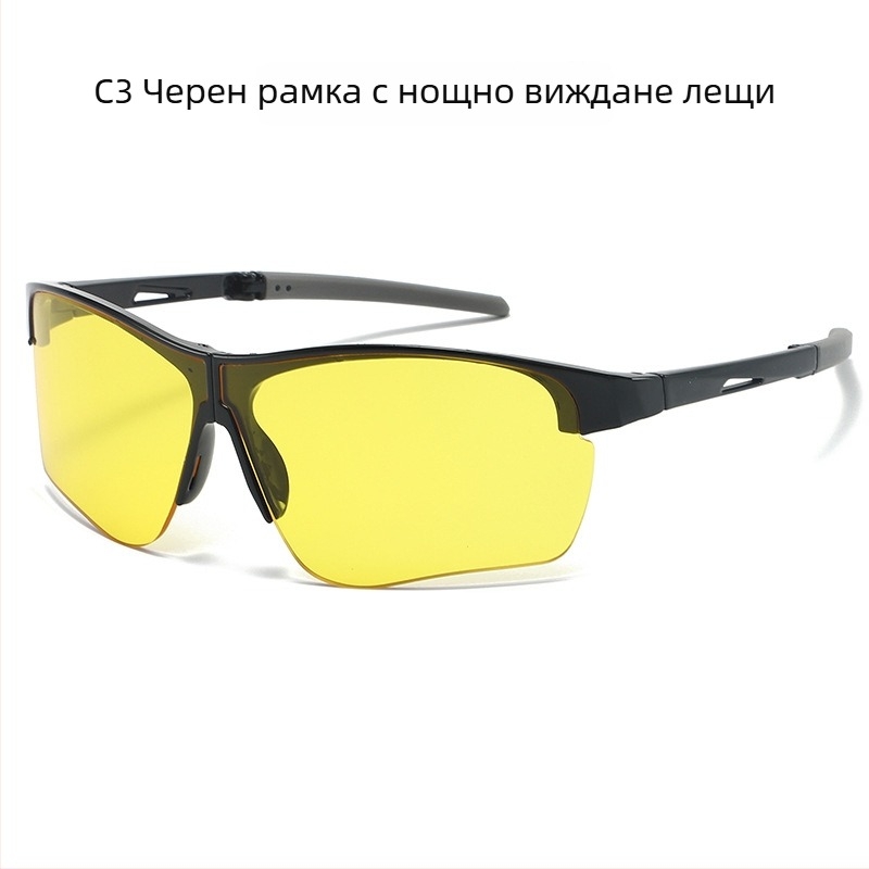 Ветрозащитни очила за велосипедисти, PC рамка, модел 099, сменяеми лещи