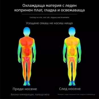 Ice Silk мъжки спортен комплект – дишаща тениска за бягане с бързосъхване и шорти