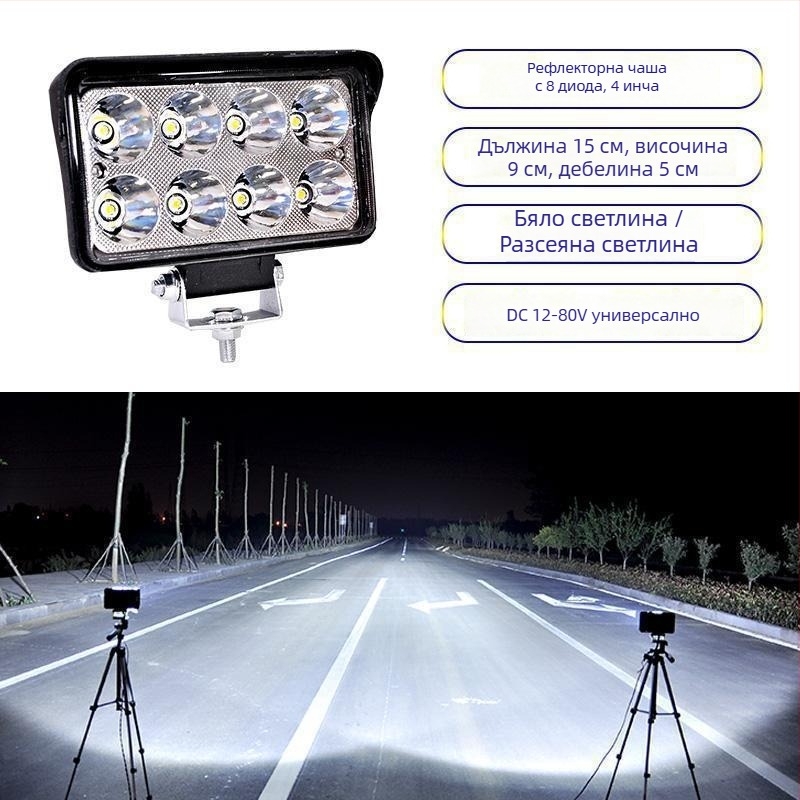 LED прожектор за камион 12–24V с противозамъгляваща светлина, модел 1, съвместим с 1 модел — Tianzhiba