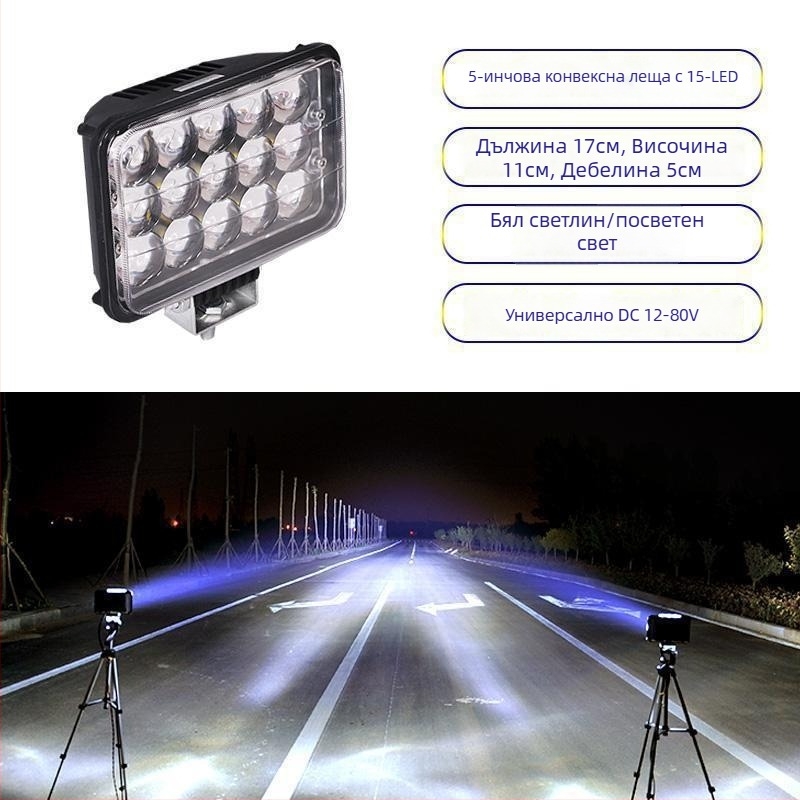 LED прожектор за камион 12–24V с противозамъгляваща светлина, модел 1, съвместим с 1 модел — Tianzhiba