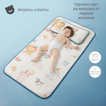 Bepeps Бебешки охлаждащ мат – естествени влакна евкалипт и полиестер, за деца на възраст 1–2 години, мат за креватче