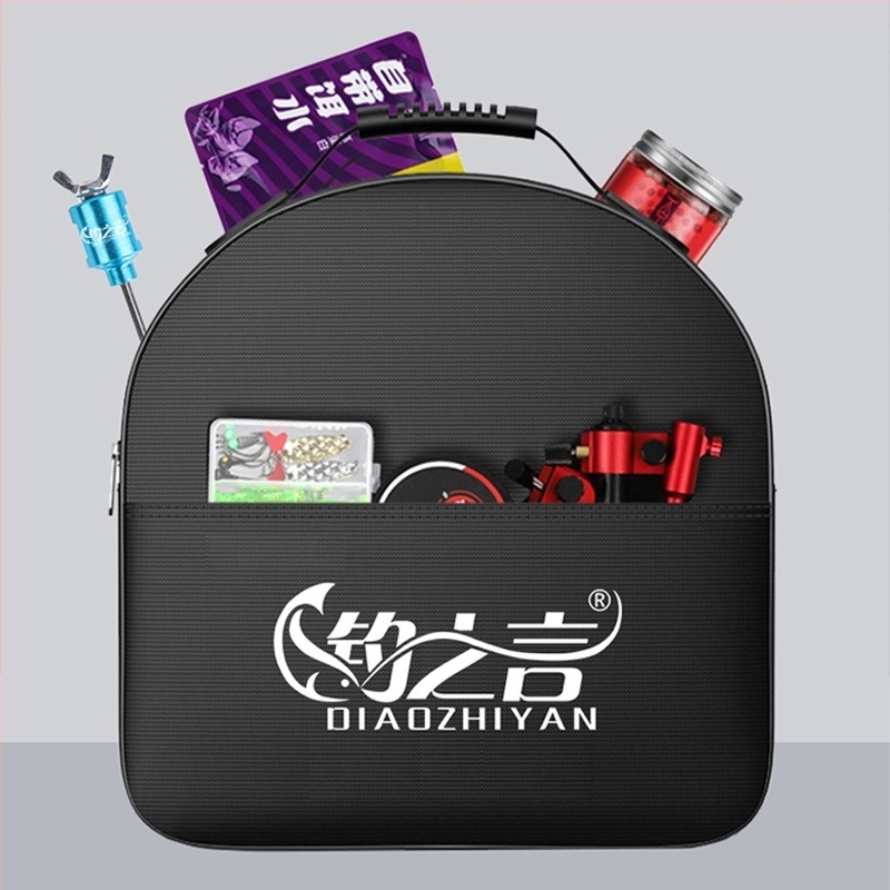 Baon риболовен сак от канвас, двуетажна чанта за риболовни принадлежности