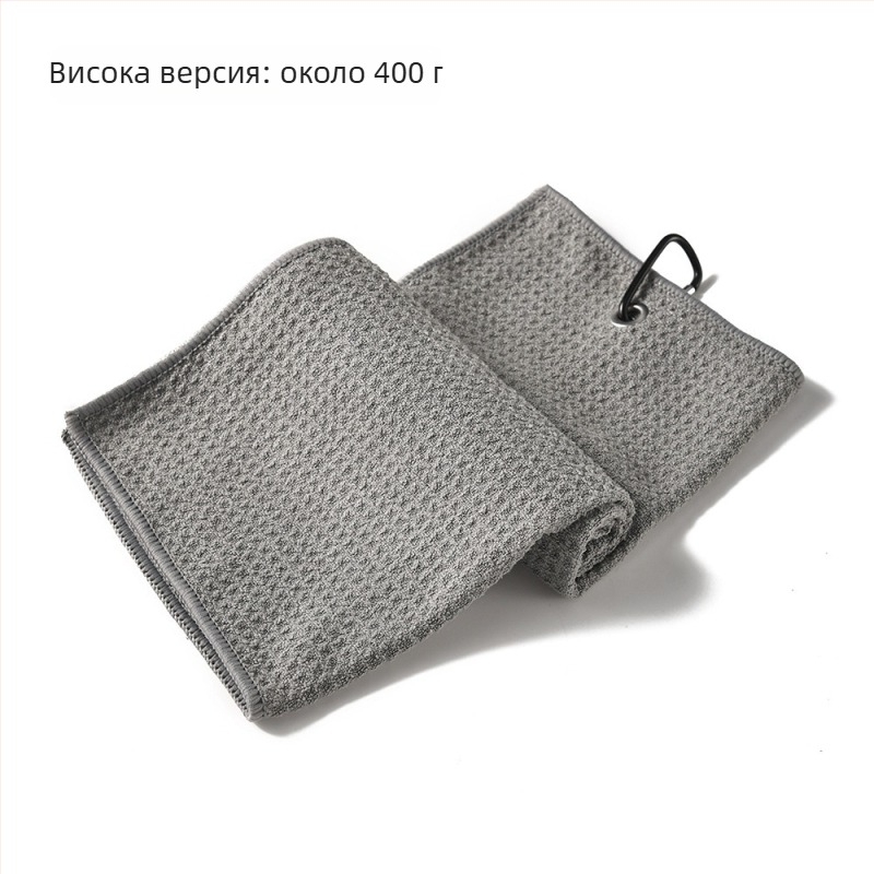 Микрофибърна кърпа за голф с карабинер, бродиран логотип и печат, спортна кърпа за голф, ананасова шарка