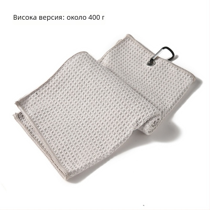 Микрофибърна кърпа за голф с карабинер, бродиран логотип и печат, спортна кърпа за голф, ананасова шарка