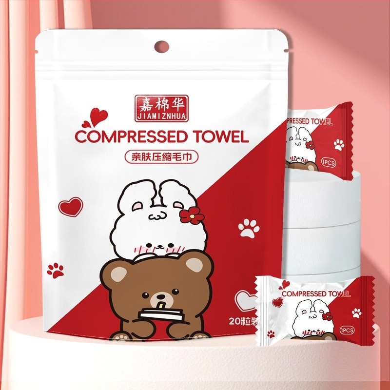 Texture Компресирана кърпа за лице от растителни влакна, Extra Thick, 50 g+, еднократна, за пътуване