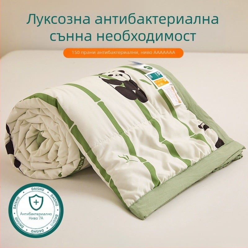 Jielia 7A лятно одеяло от памук, водно-измит плат, пълнеж полиестер, реактивно печатане и боядисване, стил Малко свежо, тегло 3 кг и повече