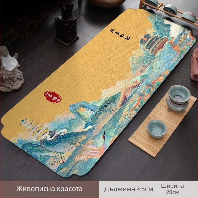 Чайна кърпа от замша, 500 g, абсорбция 5-10 s, персонализиране е налично, Grapefruit lattice марка