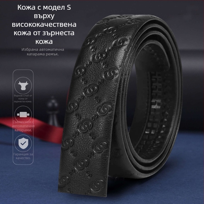 Мъжки колан с автоматично закопчаване – бизнес-кежуал стил за свободно време, пролет 2025, Qingqi Paul