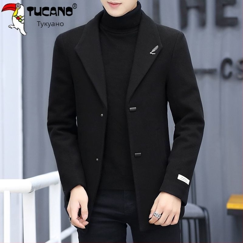 Палто Corduroy с ленено съдържание, еднобортово закопчаване, върху сако яка