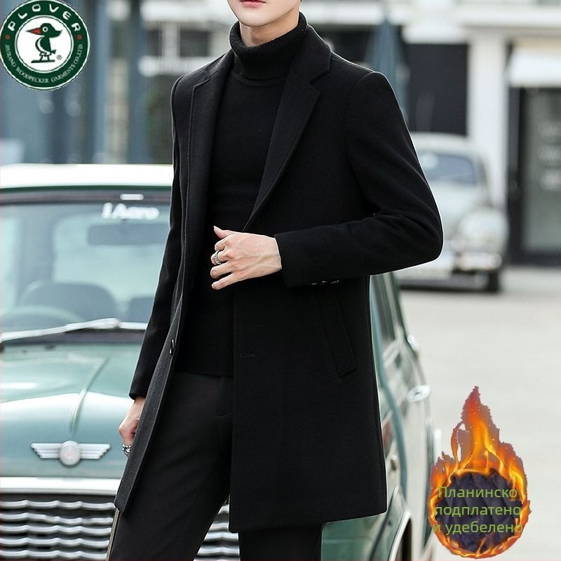 Палто Corduroy с ленено съдържание, еднобортово закопчаване, върху сако яка