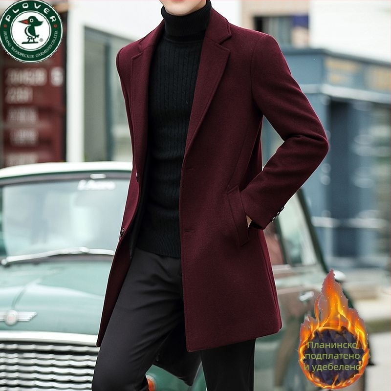 Палто Corduroy с ленено съдържание, еднобортово закопчаване, върху сако яка