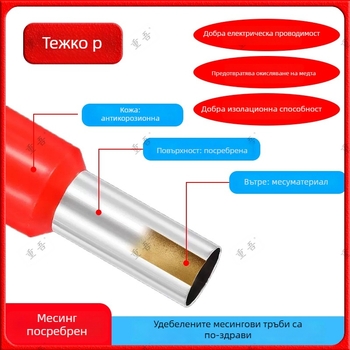 Клещи за обжим за тръбнотипен предварително изолиран терминал – комплект, Chongwu, манганова стомана, 325 г, спестяващи усилия