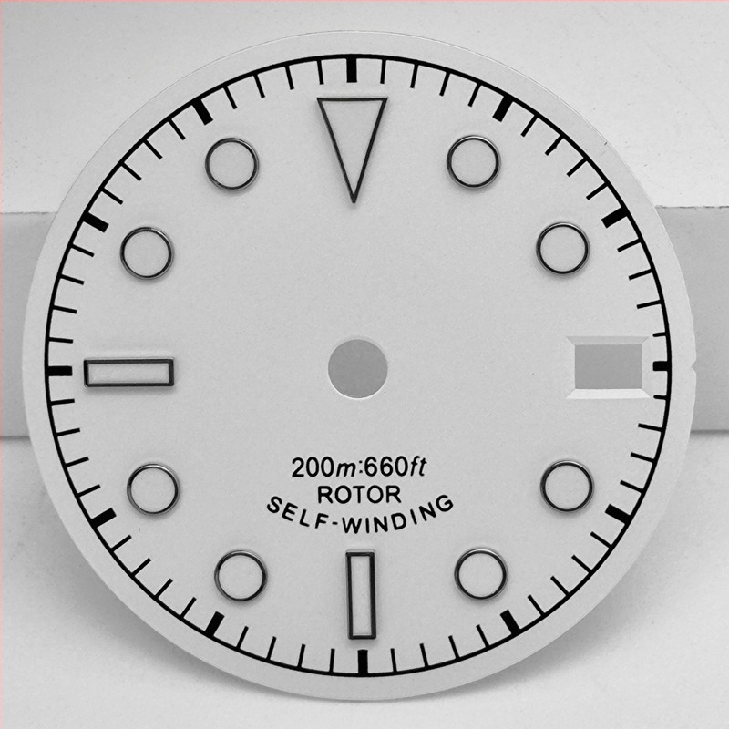 Замяна на циферблата за часовник с подциферблат, луминесцентен, съвместим с NH35/NH36, модел 6003, кутия 1, лансиран през лято 2024