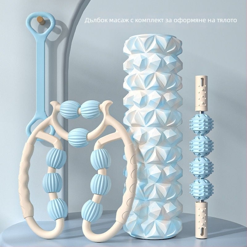 Пяна ролка за йога колона, кръгъл масажор за прасец, марка Unique, материал PP, импорт: Не