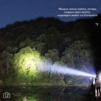 Челна лампа 985 – 18650 батерия, водоустойчива, обхват 1000 м, време на работа 24 ч