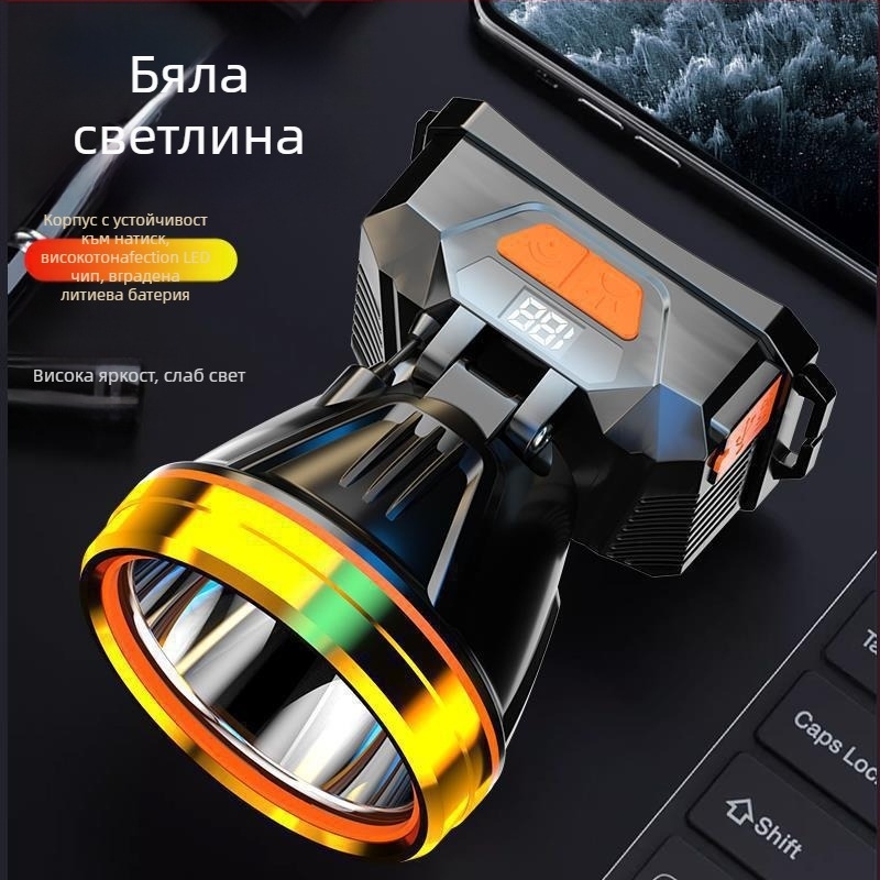 Челна лампа 985 – 18650 батерия, водоустойчива, обхват 1000 м, време на работа 24 ч