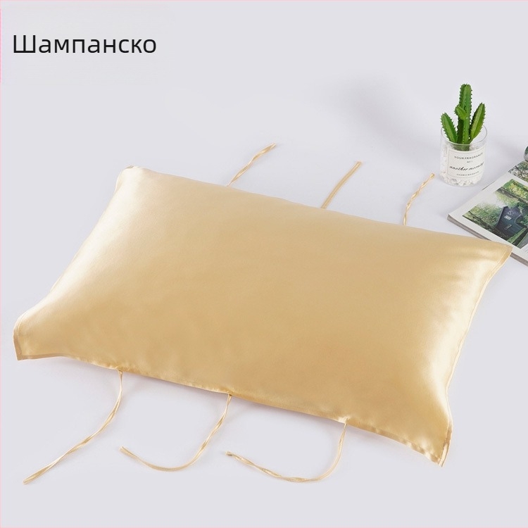 Mulberry коприна възглавнична кърпа, 30 Momme, с връзка, 100% коприна, грижа за косата, комфортен сън