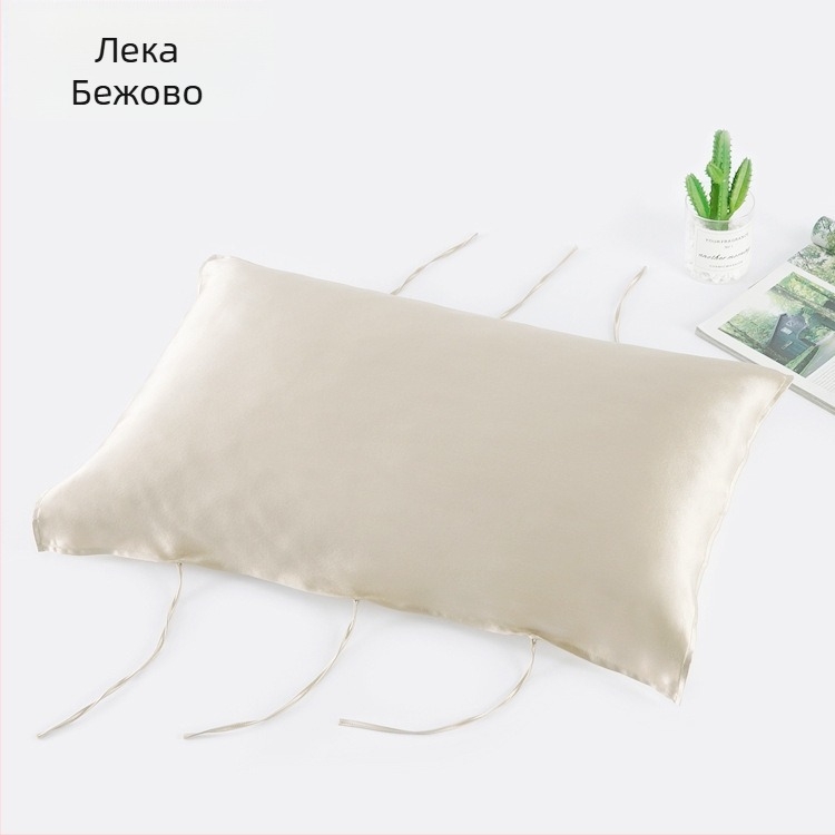 Mulberry коприна възглавнична кърпа, 30 Momme, с връзка, 100% коприна, грижа за косата, комфортен сън