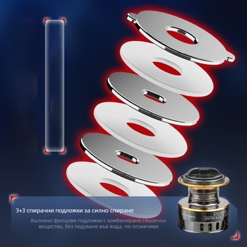 Спининг макара с пълен метален корпус, дълга шпула, преден драг, обратима ръкохватка за лява/дясна ръка, подходяща за морски и скалист риболов