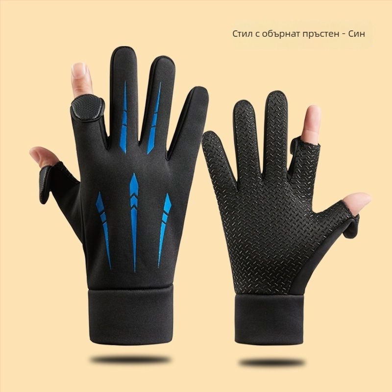 Колоездачни ръкавици - унисекс, възрастни, материал: коприна с флорален мотив, модел 69850, пролетен сезон