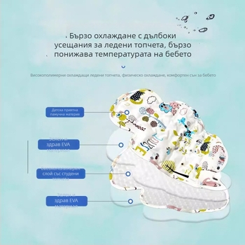 Подложка за детска количка с охлаждащ PVC материал, универсална за колички и столчета, марка Santa bega