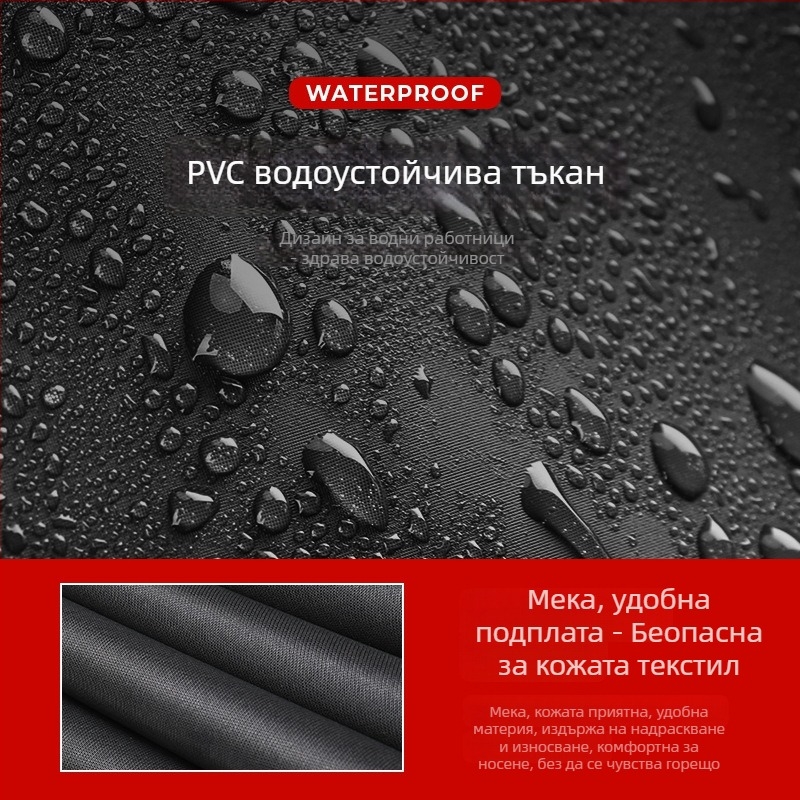 Yuduoduo PVC пълен водоустойчив гащеризон за водни спортове с интегриран спасителен жилет; без джобове; подходящ за риболов и плуване