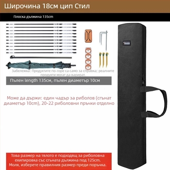Чанта за риболовни пръчки – Марка: Друг; Материал: PVC; Водоустойчивост: Не.