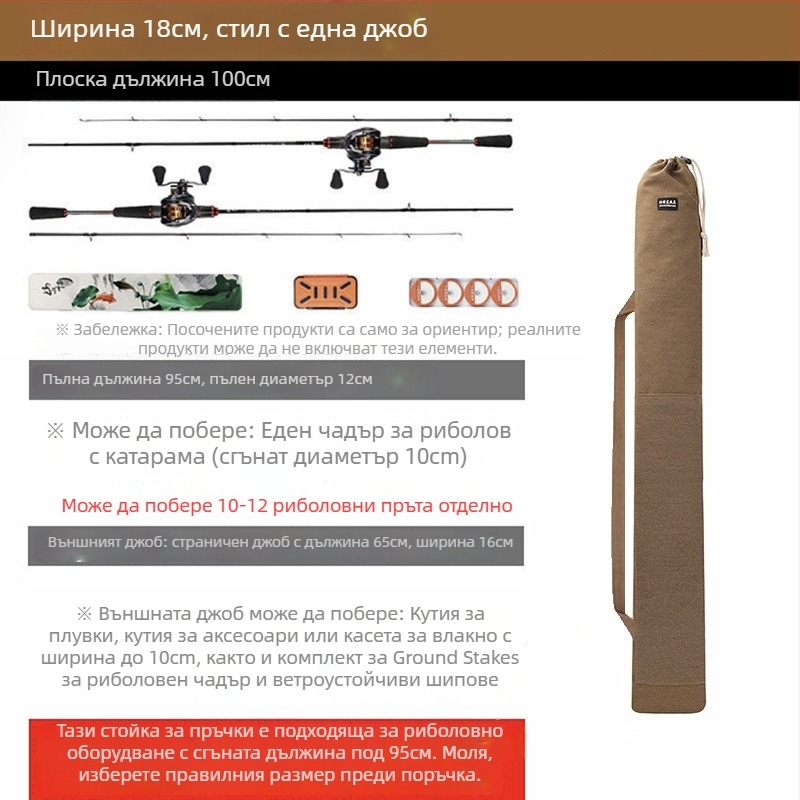 Чанта за риболовни пръчки – Марка: Друг; Материал: PVC; Водоустойчивост: Не.