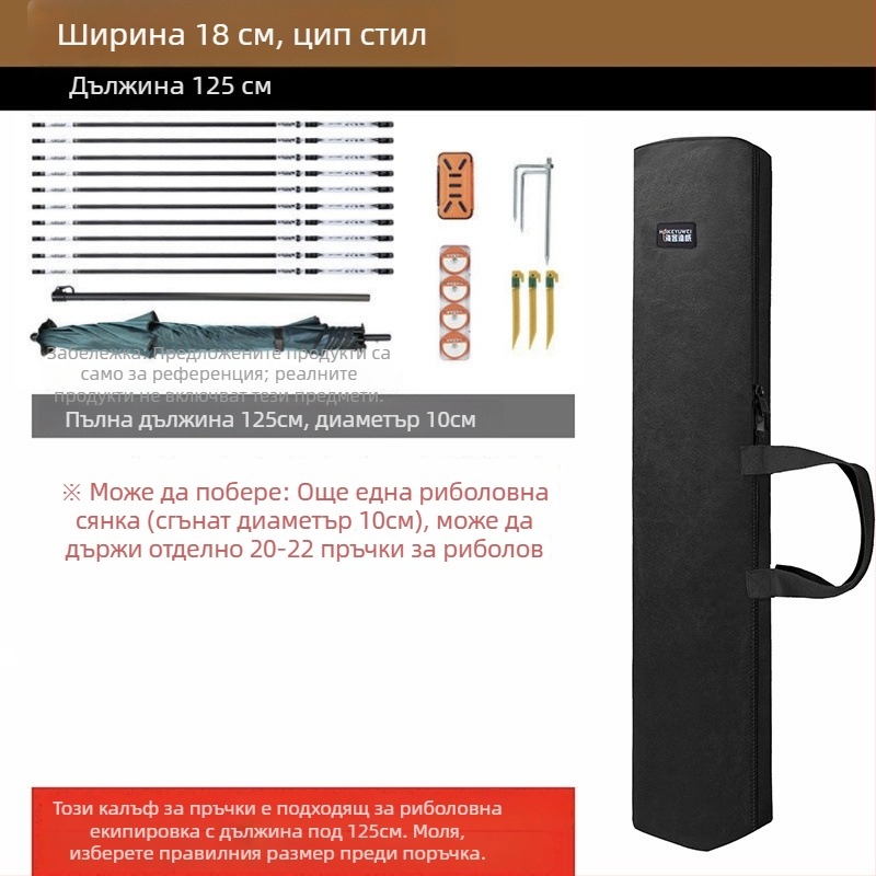 Чанта за риболовни пръчки – Марка: Друг; Материал: PVC; Водоустойчивост: Не.