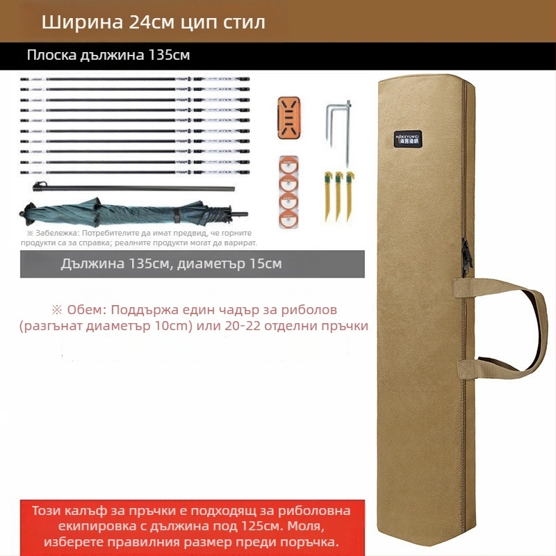 Чанта за риболовни пръчки – Марка: Друг; Материал: PVC; Водоустойчивост: Не.