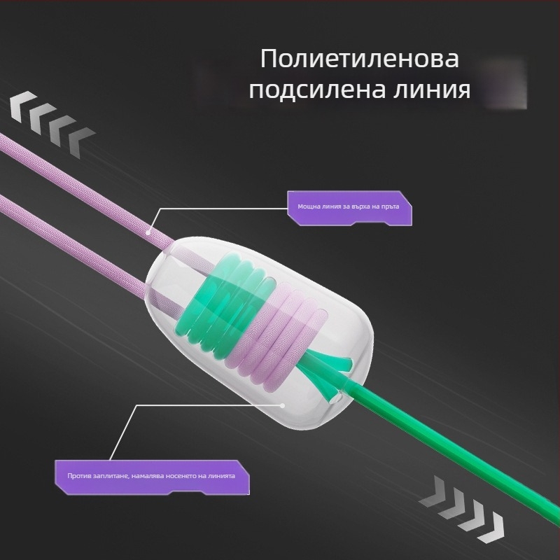 Комплект за риболовна основна линия – нейлонова нишка, дължина 4.5 м, за езера и резервоари