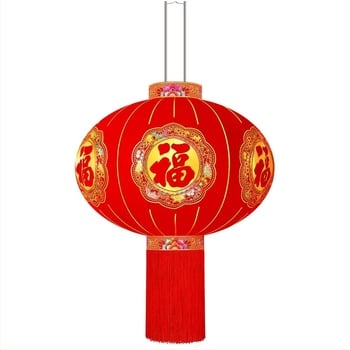 Фенер със флокирана тъкан, кръгла форма, горещо щамповане, марка Zifu, класически стил