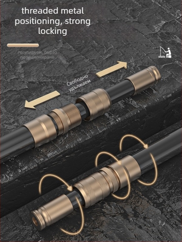 Телескопична карбонова мрежа за риболов – ултра лека и твърда, комплект с фина мрежа, сгъваема, товароподемност до 100 кг