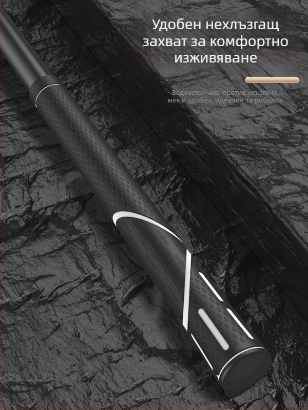 Телескопична карбонова мрежа за риболов – ултра лека и твърда, комплект с фина мрежа, сгъваема, товароподемност до 100 кг