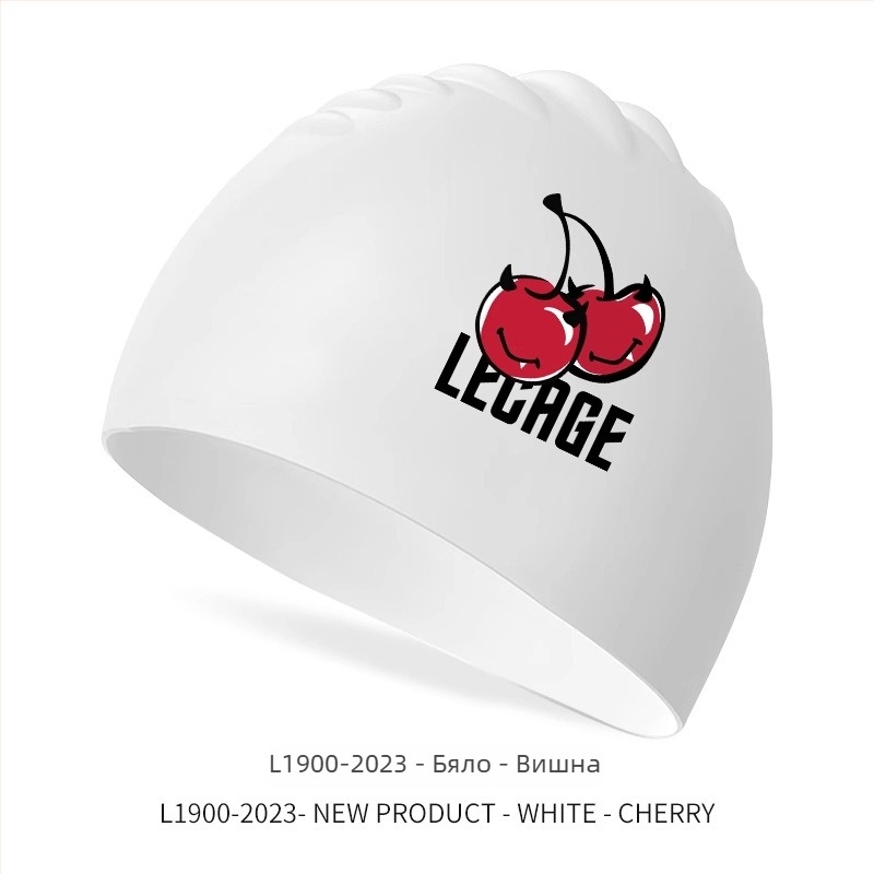 Шапка за плуване, силиконова, водоустойчива, за дълги коси, за възрастни