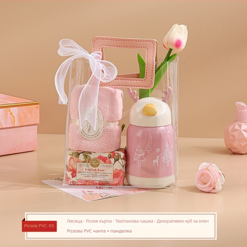 Комплект кърпи в подаръчна кутия (3 броя) от корално кадифе; полиестер 84,5% и нейлон; марка Shulan duo; възможна персонализация