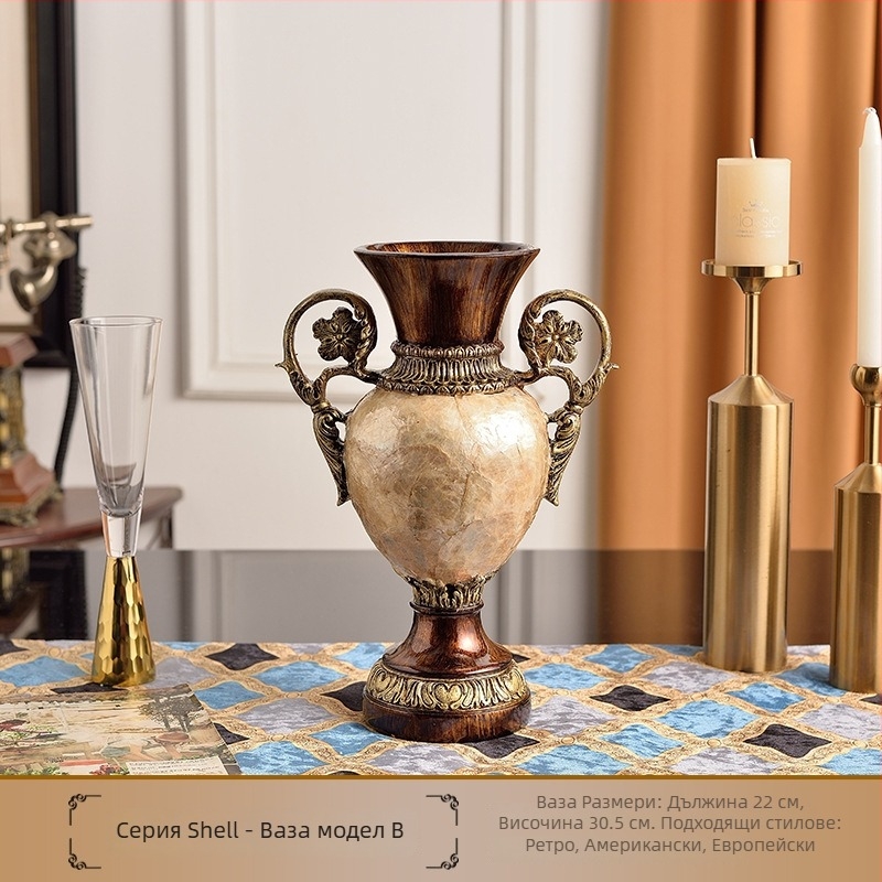 Европейски стил плодова чиния за декорация от смола с комплект кутия за салфетки, възможност за персонализация