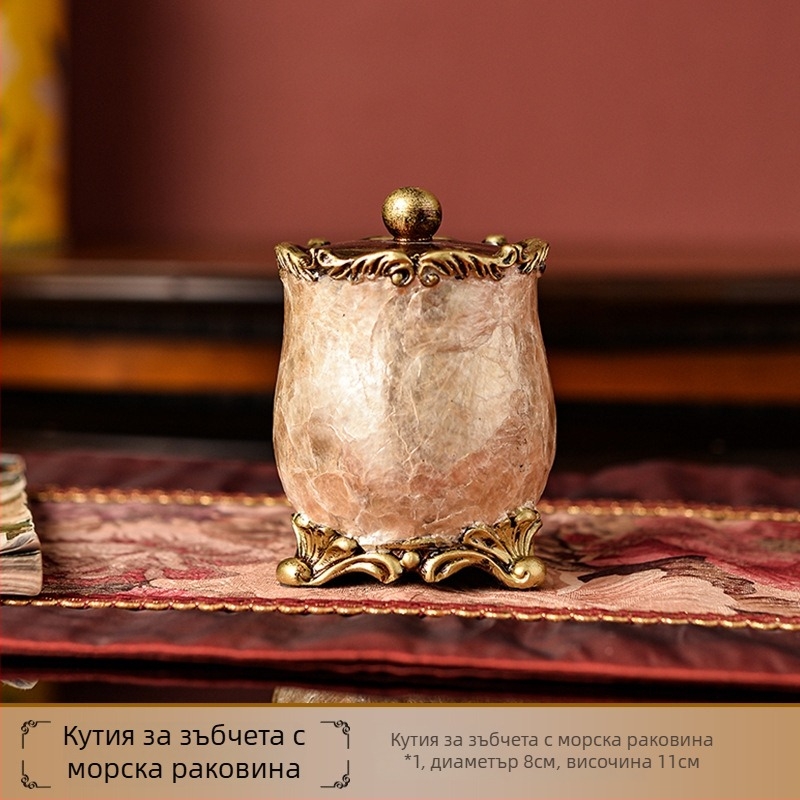 Европейски стил плодова чиния за декорация от смола с комплект кутия за салфетки, възможност за персонализация