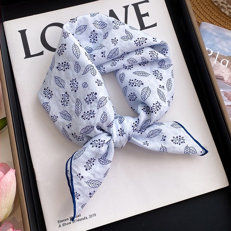 Детски памучно‑ленени ленти за глава и шалчета, унисекс, плътна тъкан, есен