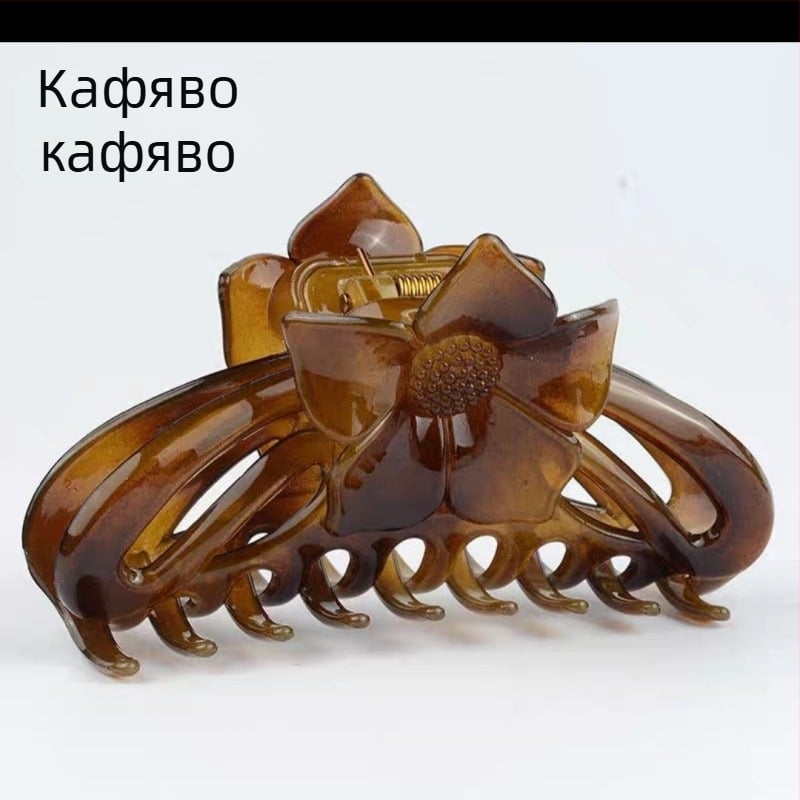 Клип за коса от смола, цветен мотив, японско-корейски стил, за деца, пролет 2025