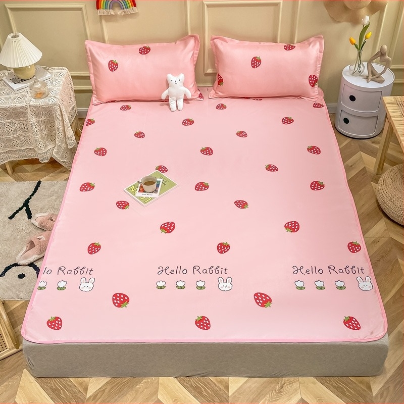 Мат кит Ice Silk печат, сгъваем, модерен минималистичен стил, химическо влакно, тричастен комплект