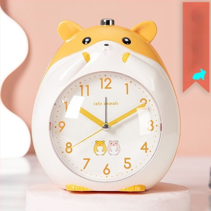 Будилник с гласа на астронавт за деца – кръгъл ABS корпус, механично движение, индикаторен дисплей, захранване със суха клетка