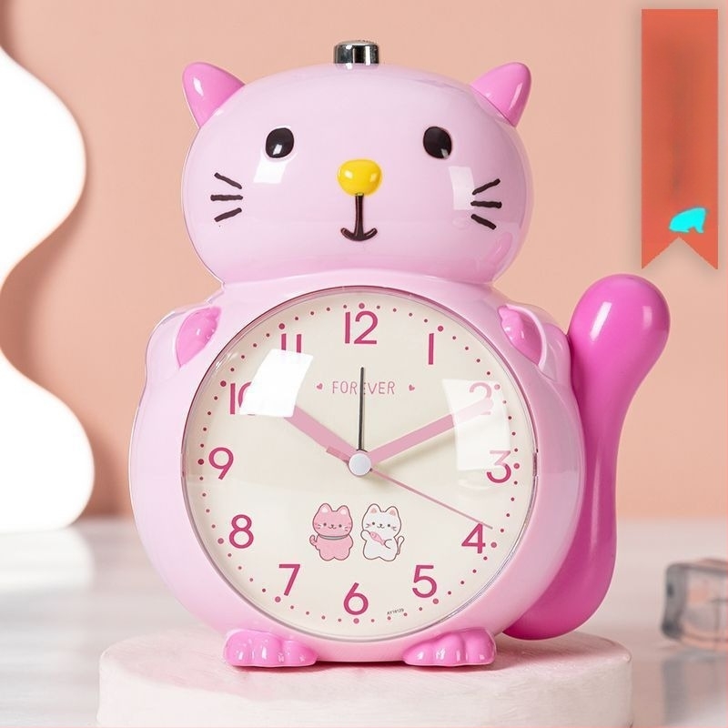 Будилник с гласа на астронавт за деца – кръгъл ABS корпус, механично движение, индикаторен дисплей, захранване със суха клетка