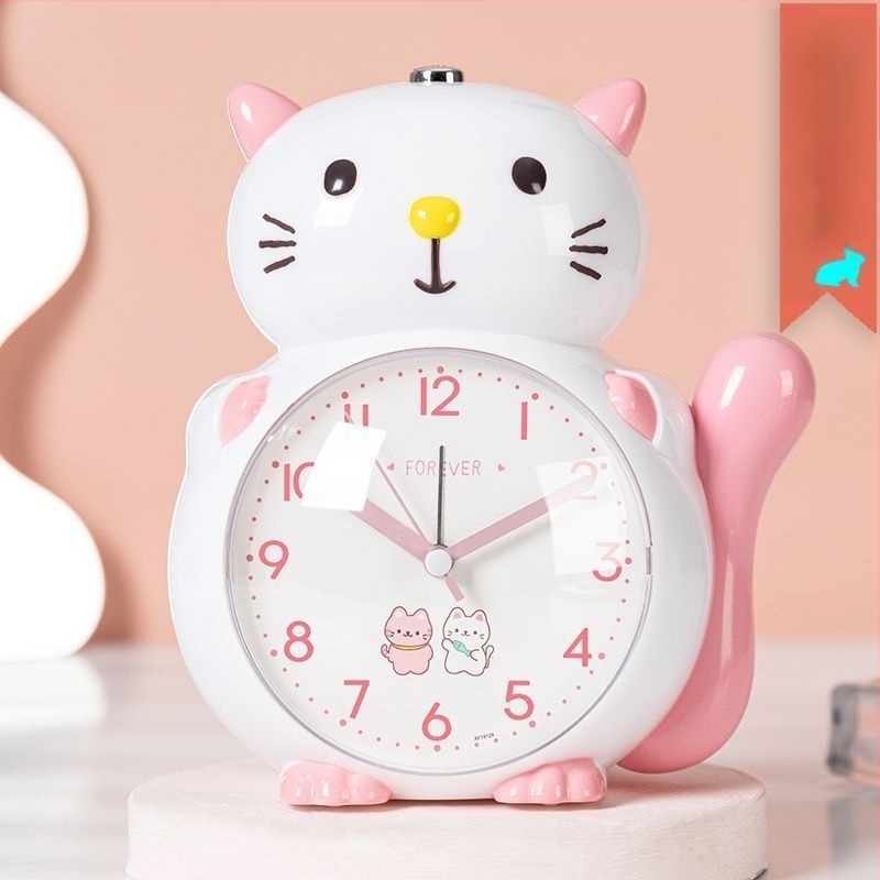 Будилник с гласа на астронавт за деца – кръгъл ABS корпус, механично движение, индикаторен дисплей, захранване със суха клетка